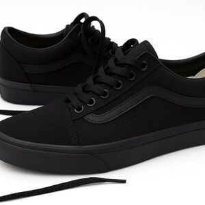 Vans Black Old Skool Sneakers Canvas Suede